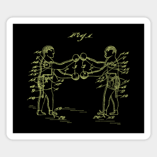 Boxing Game Patent Illustration Magnet